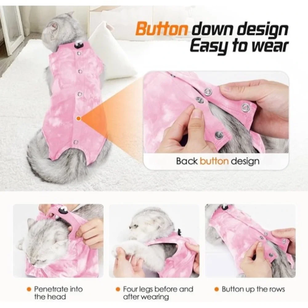 Cat recovery suit After surgery size medium. Used once.